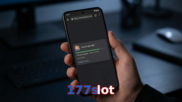 Main screen of 177Slot apk page for PK players