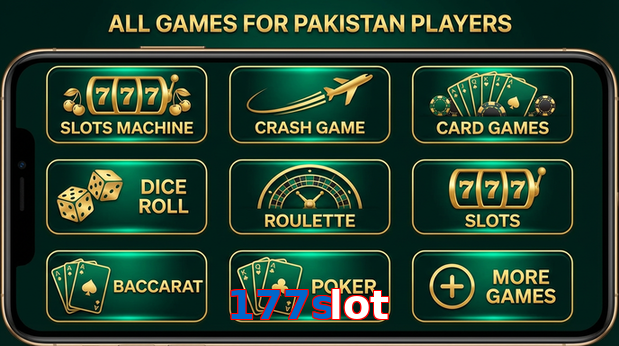 Main screen of 177Slot games page for PK players